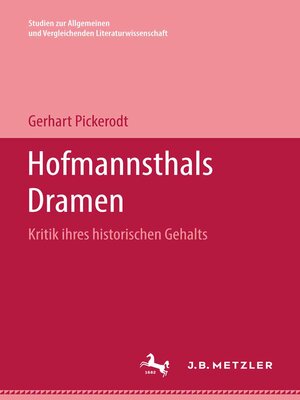 cover image of Hofmannsthals Dramen